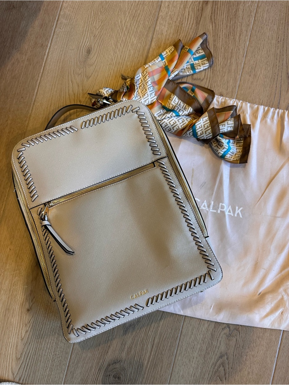 ✈️ CALPAK 15” Kaya Laptop Backpack in Stone | Travel Ready 🤩